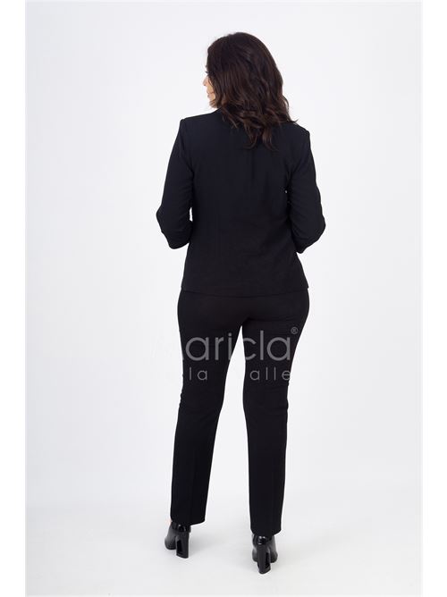 tailleur 3pz ricamo PAOLA FORTI | PF400TPNERO/BIANCO